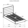 Felicity 53-inch Upholstered Eastern King Platform Bed White