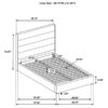 Felicity 53-inch Upholstered Queen Platform Bed White