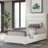 Felicity 53-inch Upholstered Twin Platform Bed White