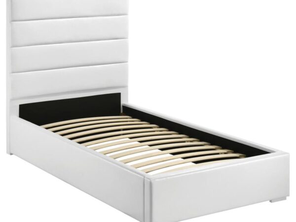 Felicity 53-inch Upholstered Twin Platform Bed White