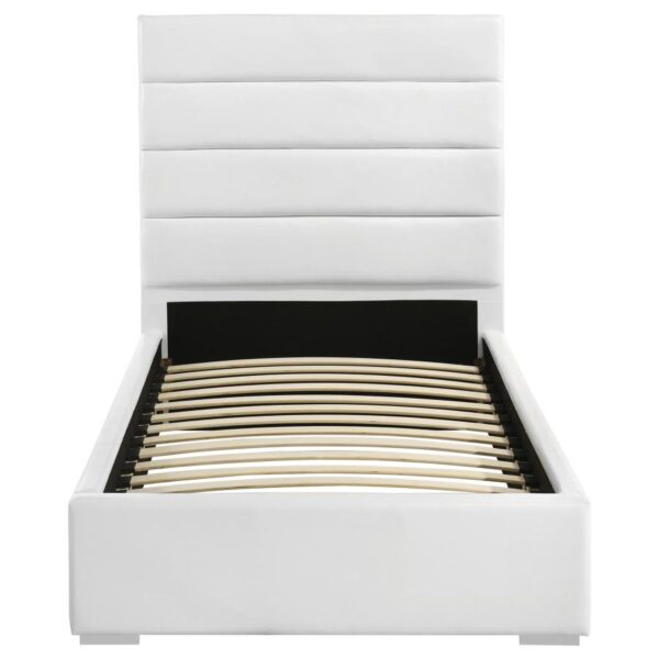 Felicity 53-inch Upholstered Twin Platform Bed White