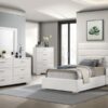 Felicity 53-inch Upholstered Twin Platform Bed White