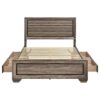 Kauffman Wood Queen Storage Panel Bed Washed Taupe