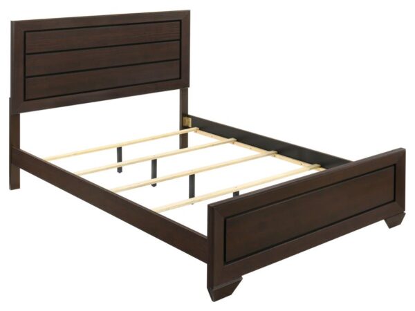 Kauffman Wood Queen Panel Bed Dark Cocoa