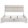 Miranda 54-inch Upholstered Eastern King Panel Bed White