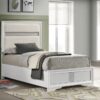 Miranda 54-inch Upholstered Twin Panel Bed White