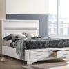 Miranda 51-inch Wood Full Storage Panel Bed White