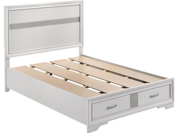 Miranda 51-inch Wood Full Storage Panel Bed White