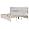 Miranda 51-inch Wood Eastern King Storage Panel Bed White