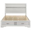 Miranda 51-inch Wood Queen Storage Panel Bed White