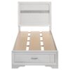 Miranda 51-inch Wood Twin Storage Panel Bed White