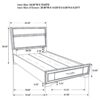 Miranda 51-inch Wood Twin Storage Panel Bed White