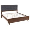 Robyn Wood Eastern King Platform Bed Dark Walnut