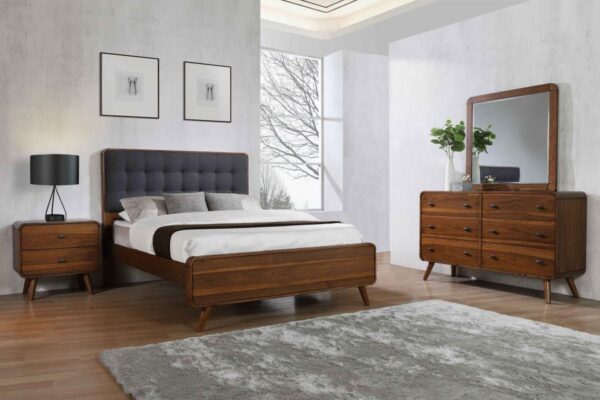 Robyn 4-piece Queen Bedroom Set Dark Walnut