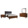 Robyn 4-piece Queen Bedroom Set Dark Walnut