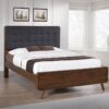 Robyn Wood Queen Platform Bed Dark Walnut