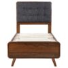 Robyn Wood Twin Platform Bed Dark Walnut
