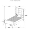 Robyn Wood Twin Platform Bed Dark Walnut