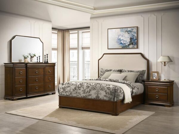 Garland 4-piece Queen Bedroom Set Brown Cherry