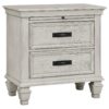 Franco 5-piece Eastern King Bedroom Set Distressed White