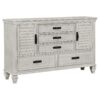 Franco 5-piece Eastern King Bedroom Set Distressed White