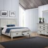 Franco 4-piece Queen Bedroom Set Distressed White