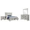 Franco 4-piece Queen Bedroom Set Distressed White