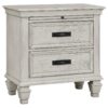 Franco 5-piece Queen Bedroom Set Distressed White