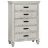 Franco 5-piece Queen Bedroom Set Distressed White