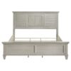 Franco Wood Eastern King Panel Bed Distressed White