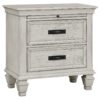 Franco 4-piece Queen Bedroom Set Distressed White