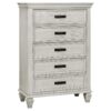 Franco 5-piece Queen Bedroom Set Distressed White