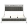 Barzini Wood Eastern King Panel Bed White