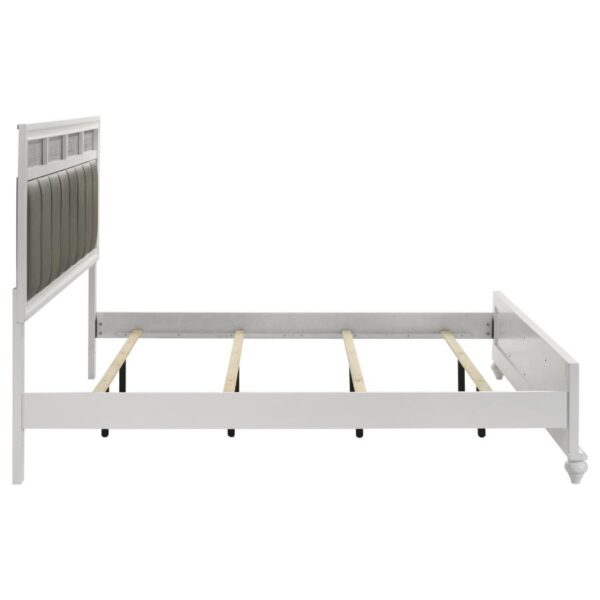 Barzini Wood Eastern King Panel Bed White