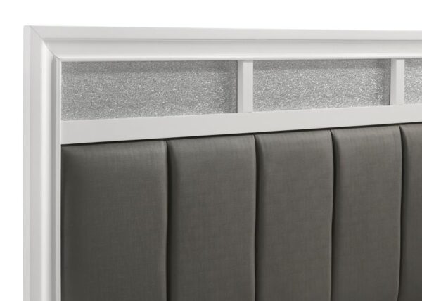 Barzini Wood Queen Panel Bed White