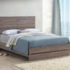 Brantford Wood Queen Panel Bed Barrel Oak