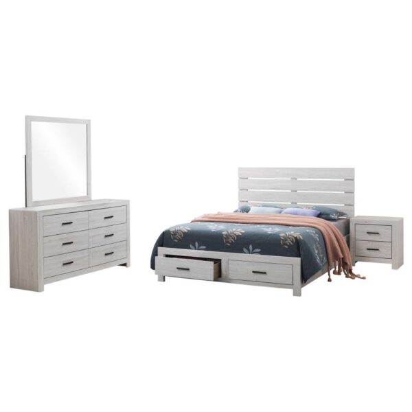 Brantford 4-piece Queen Bedroom Set Coastal White