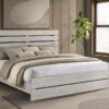 Brantford Wood Eastern King Panel Bed Coastal White