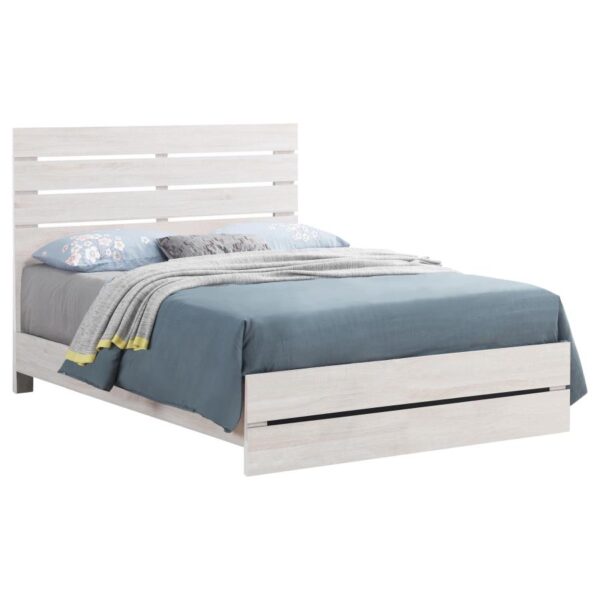 Brantford Wood Queen Panel Bed Coastal White