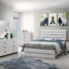 Brantford Wood Queen Panel Bed Coastal White