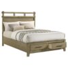 Hazlewood 59-inch Queen Panel Storage Bed Vineyard Oak