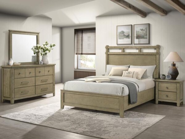 Hazlewood 4-piece Queen Bedroom Set Vineyard Oak