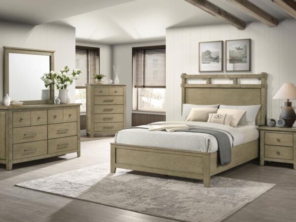 Hazlewood 5-piece Queen Bedroom Set Vineyard Oak