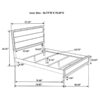 Watson Wood Full Panel Bed Grey Oak