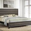 Watson Wood Eastern King Panel Bed Grey Oak