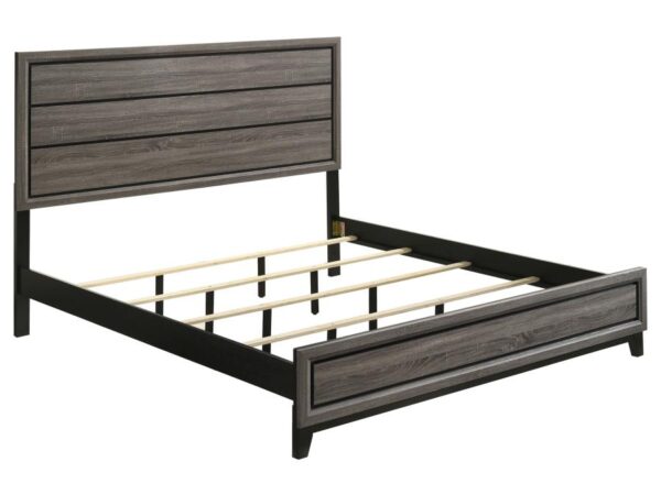 Watson Wood Eastern King Panel Bed Grey Oak
