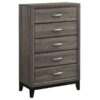 Watson Five-piece Queen Bedroom Set Grey Oak