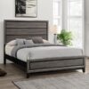 Watson Wood Queen Panel Bed Grey Oak