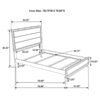 Watson Wood Twin Panel Bed Grey Oak