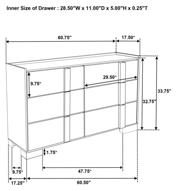 Hyland 5-piece Queen Bedroom Set Natural